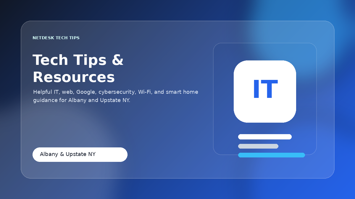 NetDesk IT Services technology resources