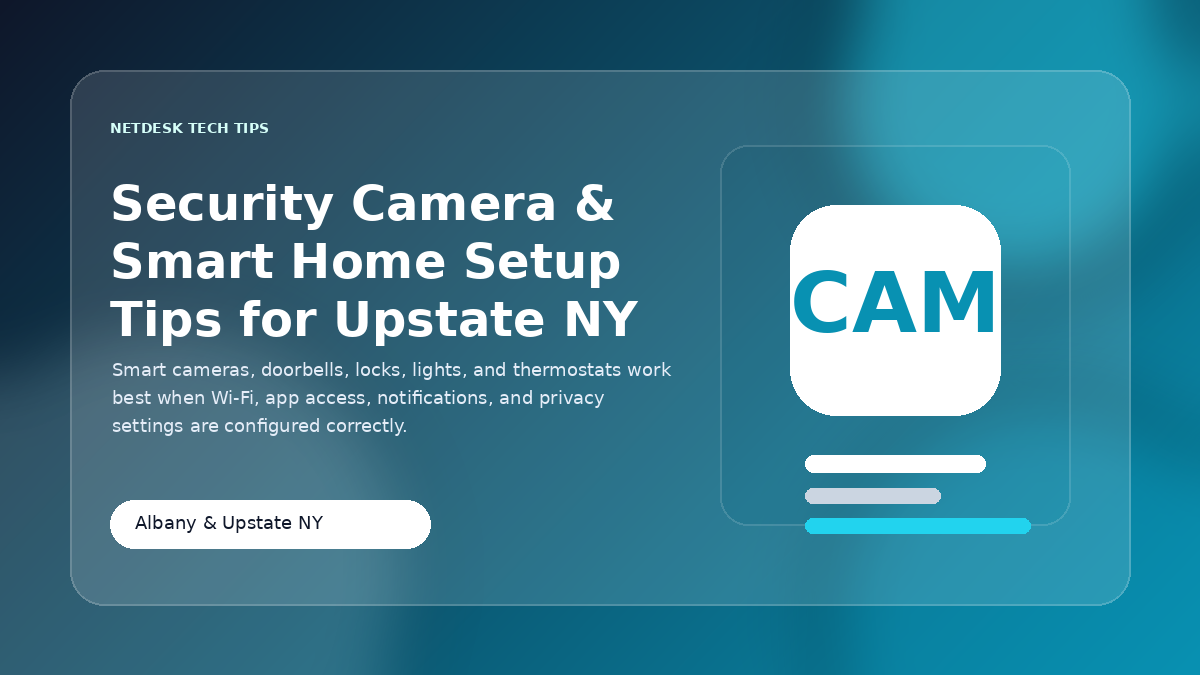 Security Camera & Smart Home Setup Tips for Upstate NY Homes